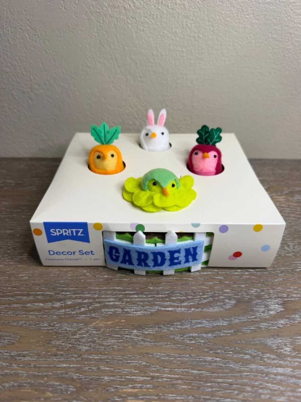 Target Featherly Friends Spritz Easter / Spring Garden Vegetables Mini Birds